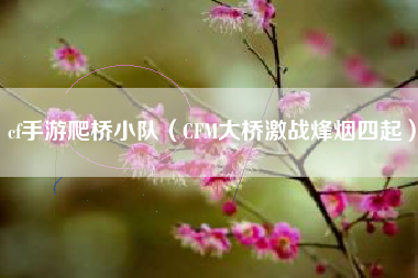 cf手游爬桥小队（CFM大桥激战烽烟四起）