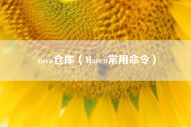 mvn仓库（Maven常用命令）