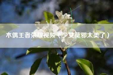 木偶王者荣耀视频（少女莫邪太美了）