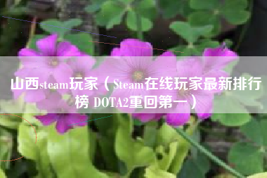 山西steam玩家（Steam在线玩家最新排行榜 DOTA2重回第一）