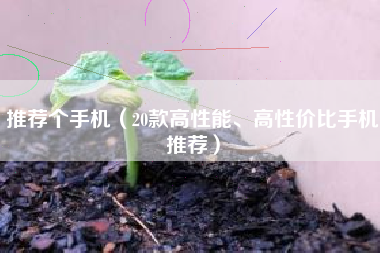 推荐个手机（20款高性能、高性价比手机推荐）