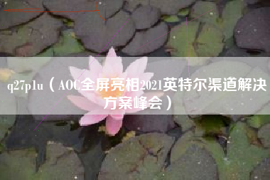 q27p1u（AOC全屏亮相2021英特尔渠道解决方案峰会）