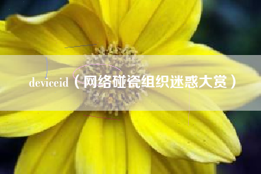 deviceid（网络碰瓷组织迷惑大赏）