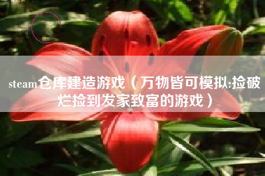steam仓库建造游戏（万物皆可模拟:捡破烂捡到发家致富的游戏）