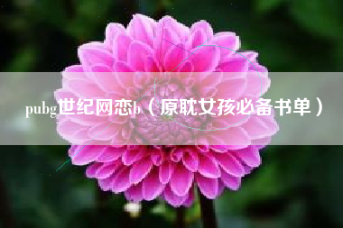 pubg世纪网恋b（原耽女孩必备书单）