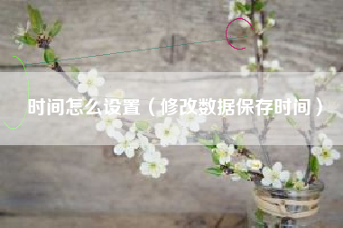 时间怎么设置（修改数据保存时间）