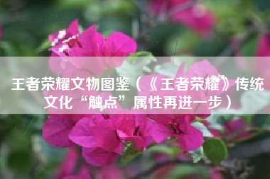 王者荣耀文物图鉴（《王者荣耀》传统文化“触点”属性再进一步）
