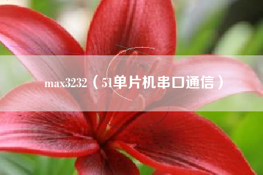 max3232(51单片机串口通信) max3232(51单片机串口通信)