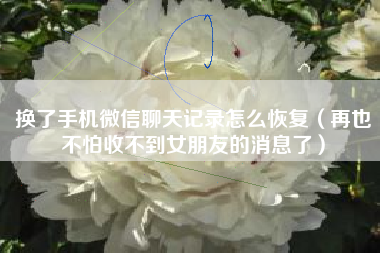 换了手机微信聊天记录怎么恢复（再也不怕收不到女朋友的消息了）
