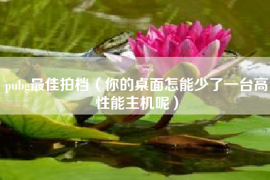 pubg最佳拍档（你的桌面怎能少了一台高性能主机呢）
