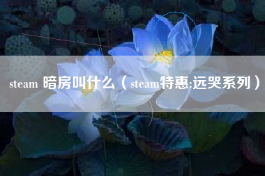 steam 暗房叫什么（steam特惠:远哭系列）