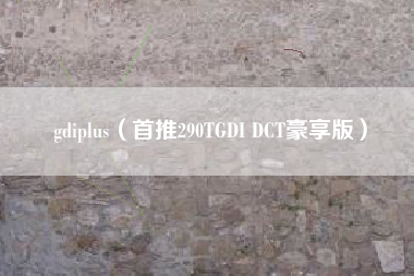 gdiplus（首推290TGDI DCT豪享版）
