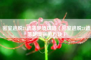 密室逃脱21遗落梦境攻略（密室逃脱21遗落梦境拼图方块）