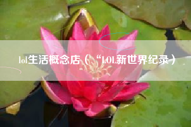 lol生活概念店（“LOL新世界纪录）