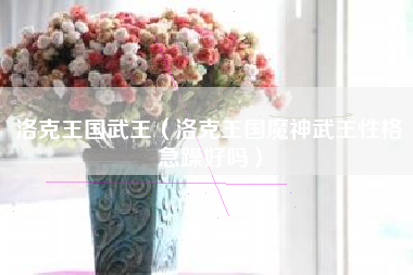 洛克王国武王（洛克王国魔神武王性格急躁好吗）