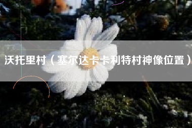 沃托里村（塞尔达卡卡利特村神像位置）