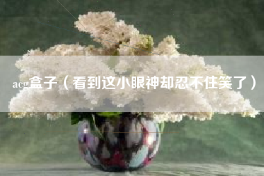 acg盒子（看到这小眼神却忍不住笑了）