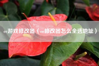 ce游戏修改器（ce修改器怎么全选地址）