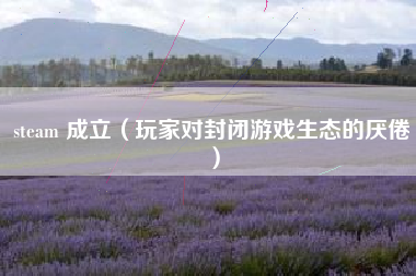 steam 成立（玩家对封闭游戏生态的厌倦）