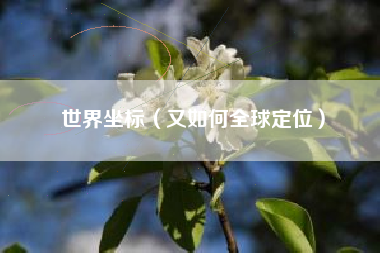 世界坐标（又如何全球定位）