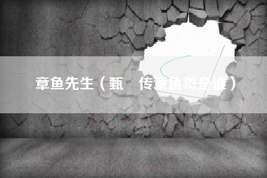 章鱼先生（甄嬛传章鱼哥是谁）