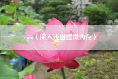 cpio（深入浅出虚拟内存）
