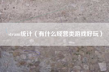 steam统计（有什么经营类游戏好玩）