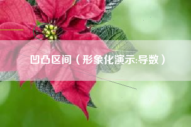 凹凸区间（形象化演示:导数）