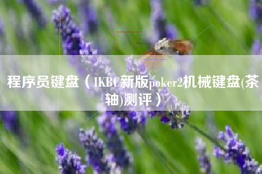 程序员键盘（IKBC新版poker2机械键盘(茶轴)测评）