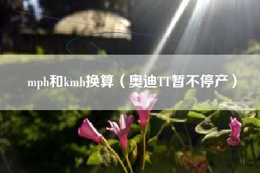 mph和kmh换算（奥迪TT暂不停产）