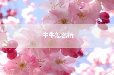牛牛怎么玩