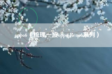 oppo6（梳理一波oppo Reno6系列）