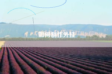 如何制作外挂