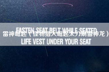 雷神崛起（怪物猎人崛起太刀刷雷神龙）