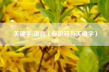 关键字c语言（标识符与关键字）