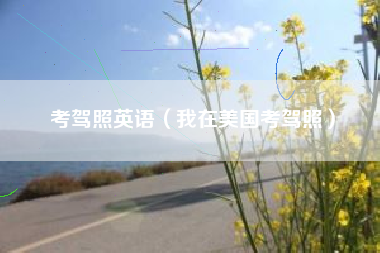 考驾照英语（我在美国考驾照）