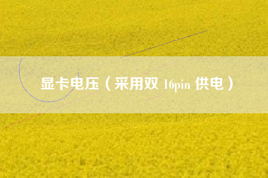 显卡电压（采用双 16pin 供电）