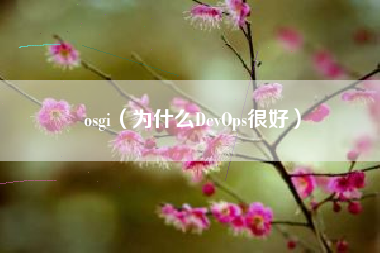 osgi（为什么DevOps很好）
