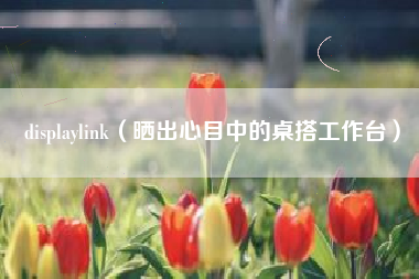 displaylink（晒出心目中的桌搭工作台）