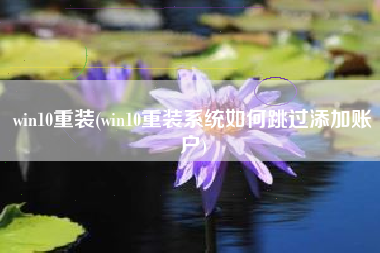win10重装(win10重装系统如何跳过添加账户)