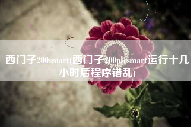 西门子200smart(西门子200plcsmart运行十几小时后程序错乱) 西门子200smart(西门子200plcsmart运行十几小时后程序错乱)