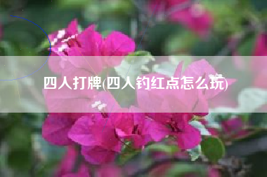 四人打牌(四人钓红点怎么玩)