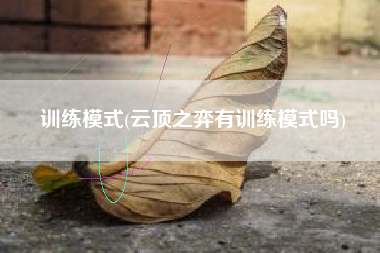 训练模式(云顶之弈有训练模式吗) 训练模式(云顶之弈有训练模式吗)