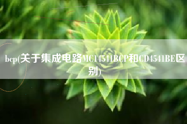 bcp(关于集成电路MC14541BCP和CD4541BE区别) bcp(关于集成电路MC14541BCP和CD4541BE区别)