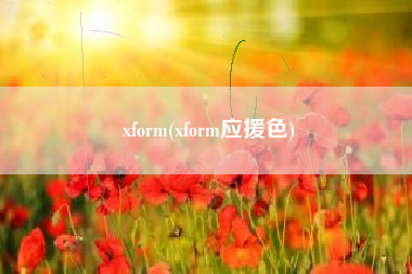 xform(xform应援色)