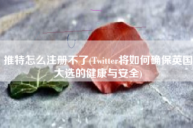 推特怎么注册不了(Twitter将如何确保英国大选的健康与安全)
