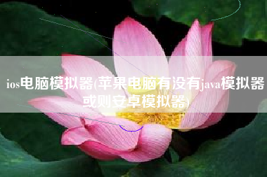 ios电脑模拟器(苹果电脑有没有java模拟器或则安卓模拟器)
