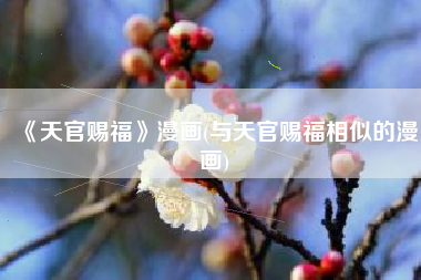 《天官赐福》漫画(与天官赐福相似的漫画)