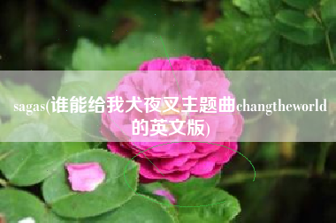 sagas(谁能给我犬夜叉主题曲changtheworld的英文版)