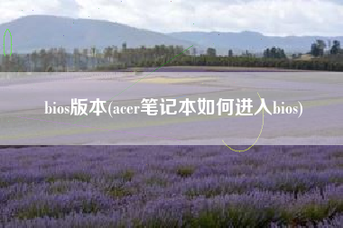 bios版本(acer笔记本如何进入bios) bios版本(acer笔记本如何进入bios)